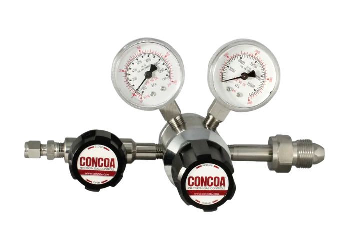 CONCOA Série 332 — Regulador Duplo Estágio Inox 316L